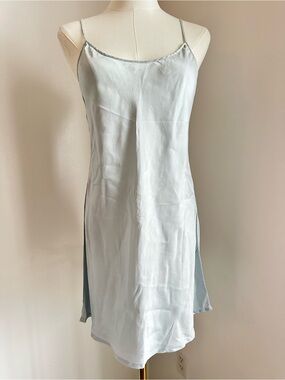 La Perla Light Blue Silk  Camisole slip dress